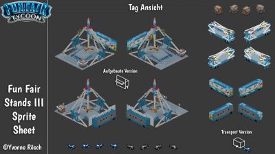 3D Sprites – Rides & Shops